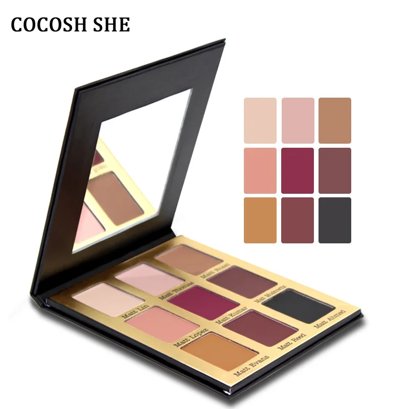 

Matte Eyeshadow Palette 9 Colors Eye Shadow MakeUp Beauty Charming Eye Cosmetic COCOSH SHE Matt Eyeshadow Palette