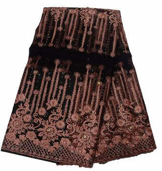 

African Laces Fabrics Embroidered nigerian Guipure French Lace Fabric High-quality, African French Net Lace Fabric P465-7