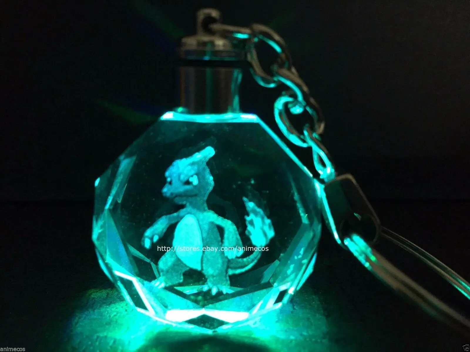

Anime Pokemon Cosplay XY Charizard Pocket Monster LED light Keychain Keyring Pendant Toy Doll Gift