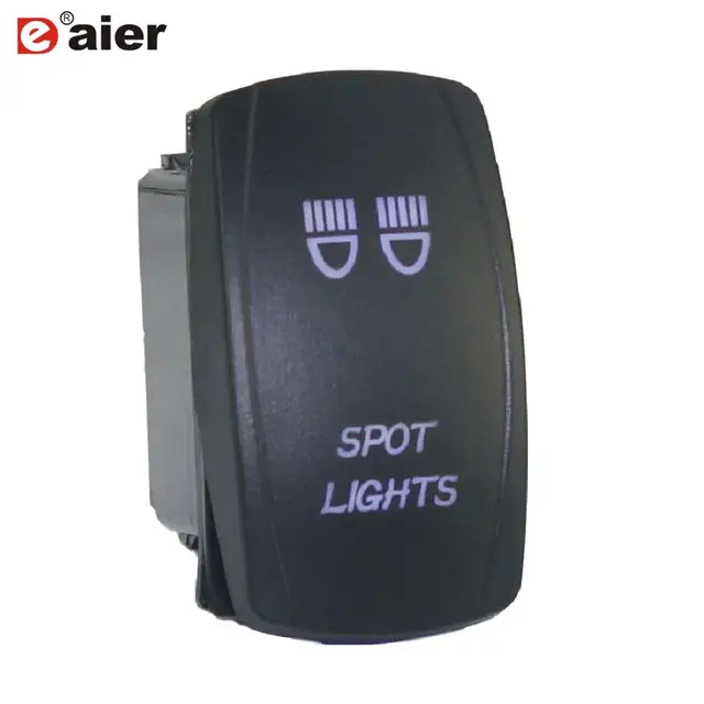 1PC 12V 24V UTV Car Boat Rocker Toggle Switch 20A Waterproof Lighted Switches 5 Pin ON Off For Marine ATV RZR RV Auto Truck DR-A11L25ABL-LJ22