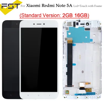 

For Xiaomi Redmi Note 5A Standard 2GB/16GB LCD Display For RedRice Note 5A LCD Digitizer Screen Touch Panel With Frame