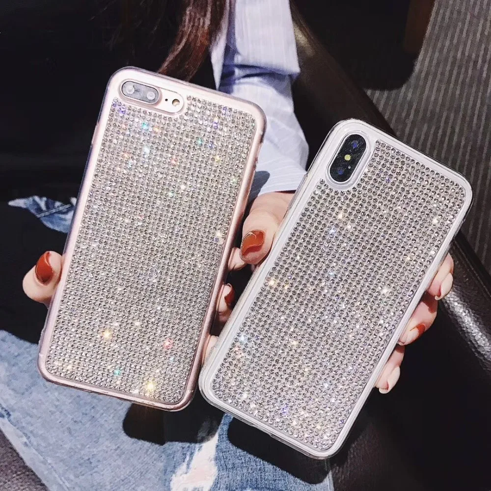 Чехол для iphone 7 Hazy beauty роскошные прозрачные силиконовые чехлы с драгоценными