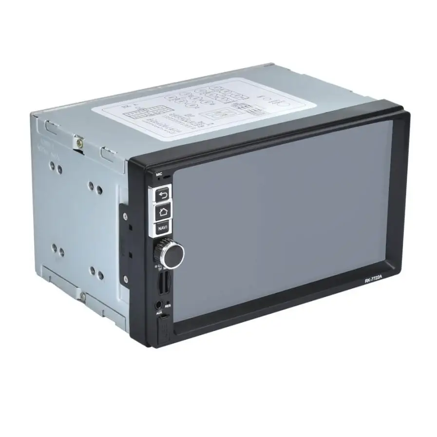 Discount 7 2Din Stereo Car Android MP5 Player Bluetooth Touch Radio AM/FM/RDS/GPS/USB/SD OSD Language: English Russian  French German 8