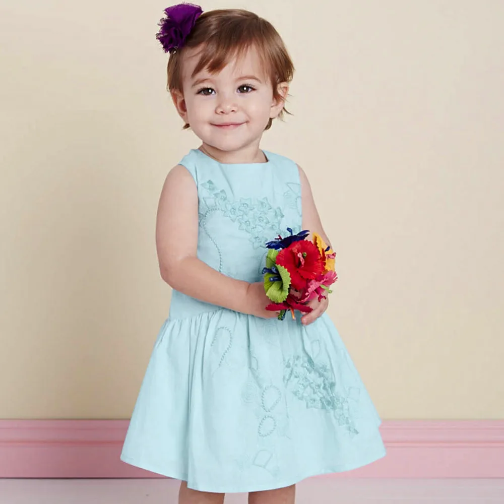 Brand100Cotton2016summer style infant toddler baby girl princess dress