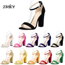 Neueste Frauen Pumpt Offene spitze Sexy Ankle Straps Sandalen High Heels Sommer Damen Braut Wildleder Starke Ferse Pumpen