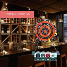Fun Party Drinking Game,Down in One Adult Drinking Game with Mini Dart Board and Shot Glasses for Bar Party Drinking Game stainless glasses gifts desktop bar wine game golf drinking game mini enjoyment golf table game interesting family indoor