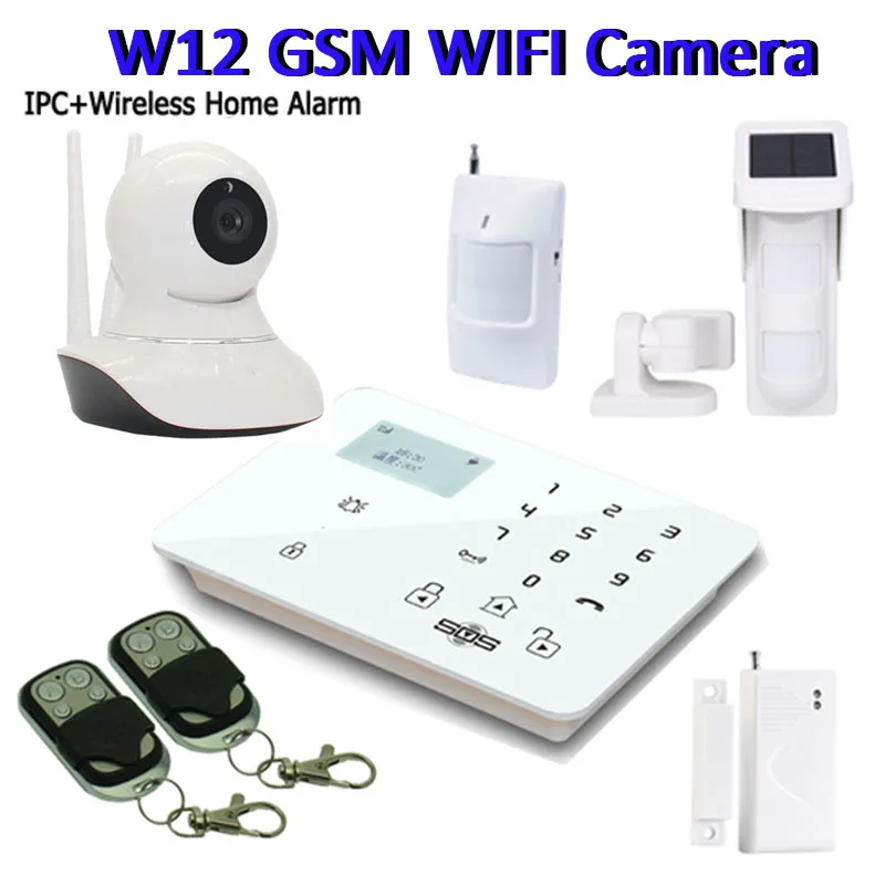 GSM камера сигнализация Wi-Fi камера ip-пульт дистанционного мониторинга SMS сигнализация беспроводная система безопасности GSM панель PIR ПЭТ
