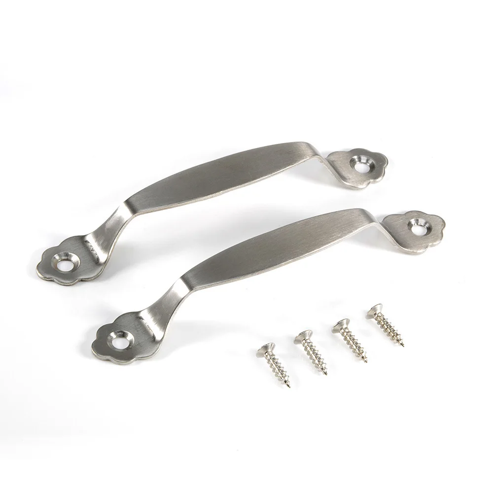 Buy 2pcs Door Handles Stainless Steel Silver Drawer