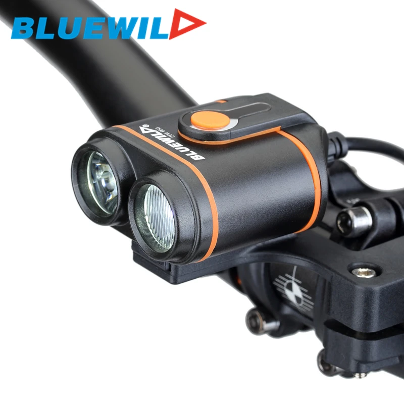 Originele Bluewild B50 Fiets Koplampen 2x L2 Fiets Lamp Fietsen Fiets Led  Light Usb Charge Waterdicht 12000Mah Batterij pack|bike led light  usb|bicycle front12000mah battery pack - AliExpress