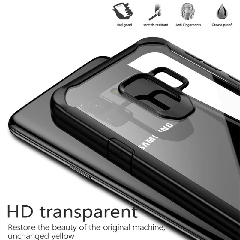 Чехол для Samsung S9 IPAKY Note 9 8 S8 Plus силиконовый акриловый Гибридный противоударный