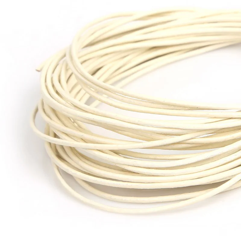 Jewelry Findings & Components hot 5meter/lot 1/1.5/2/3mm Genuine Cow Leather Round Thong Cord DIY Bracelet Findings Rope String For Jewelry Making jewelry components and findings Jewelry Findings & Components