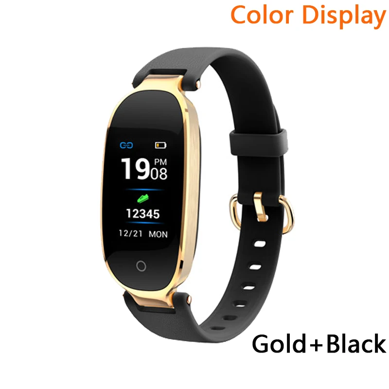 s3 / S3 Plus Smart Watch Waterproof Women smart band Heart Rate Monitor Smartwatch relogio inteligente For Android IOS Xiaomi - Цвет: S3 PLUS gold black