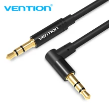 Vention 3.5mm Jack Audio Cable 3.5 Male to Male Cable Audio 90 Degree Right Angle AUX Cable for Car Headphone MP3/4 Aux Cord 1m high quality 1m car audio jack plug male to male aux cable 3 5 mm audio male to male cables for headphone mp3