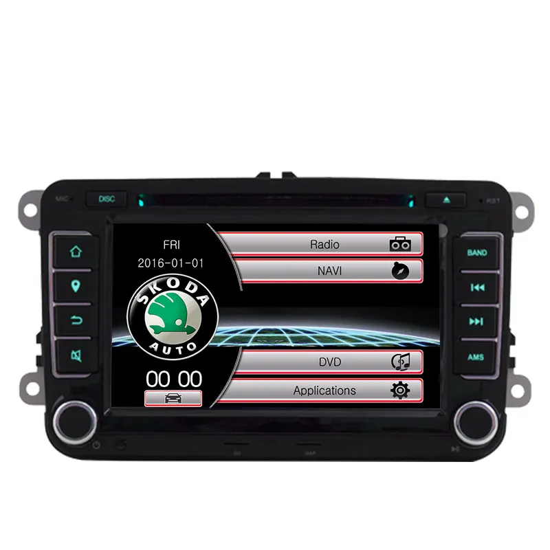 Top Wince Car DVD Player GPS Navigation Two Din 7 Inch For Volkswagen VW Skoda POLO PASSAT B6 CC TIGUAN GOLF 5 Fabia support 1080p 19