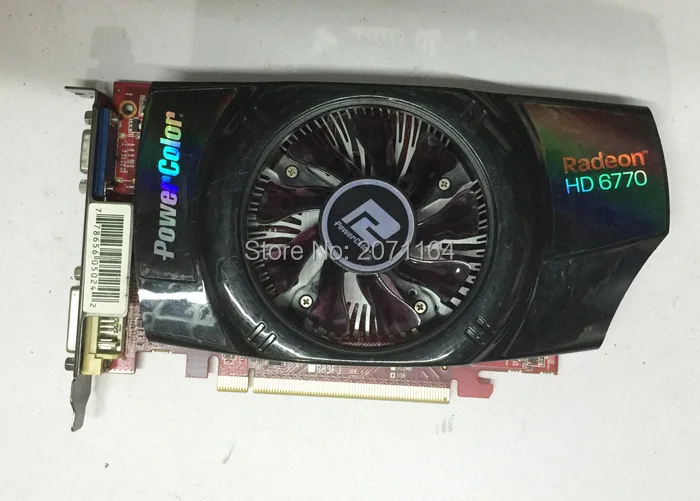 PowerColor graphics cards for desktop computers for AMD HD6770 1G DDR5 PCI-E graphics card game VGA + HDMI + DVI