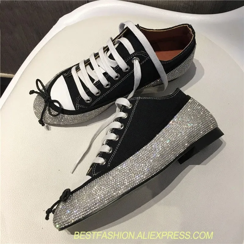 

leather rhinestone casual shoes ladies round head lace bow star with the flat shoes ladies denim fashion casual shoes women