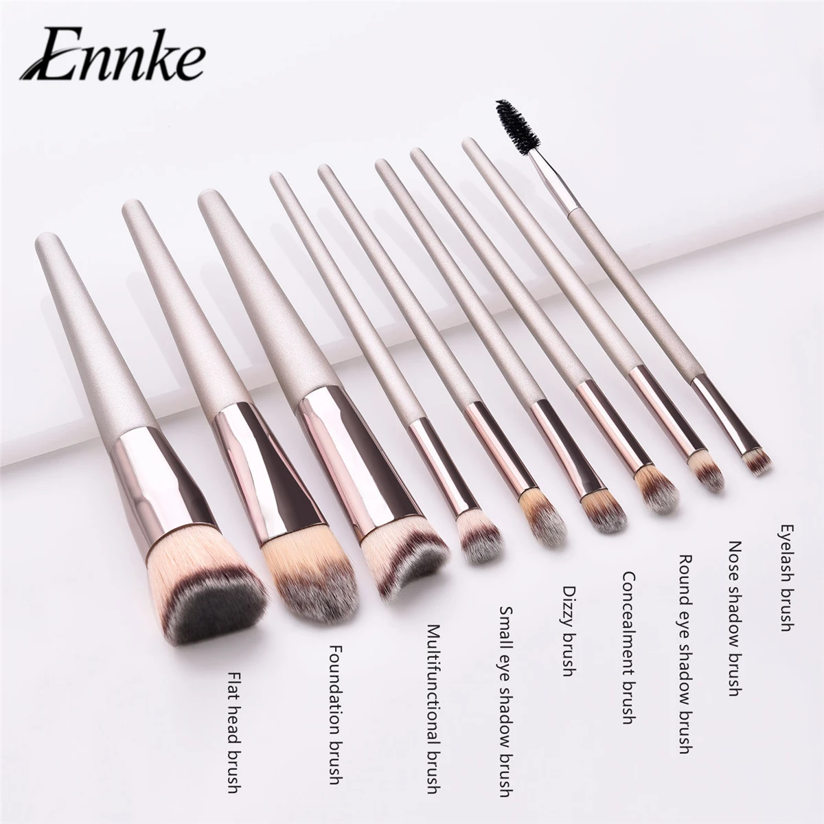 

ENNKE Eyelash Eyeshadow Makeup Brushes Multifunctional Brushes 9 Pcs/Set Micro Brushes Professional Cosmetic Tools Kit Maquiagem
