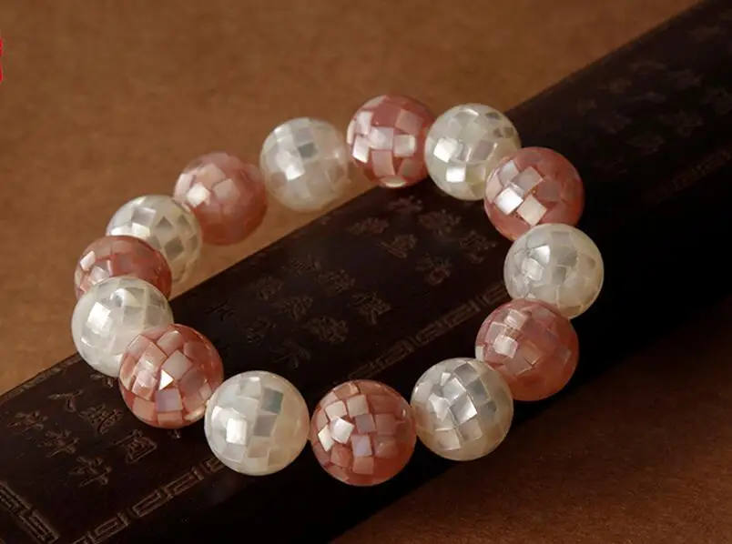 ZCD 2017 629+++ Natural shell mosaic patch ball bead hand String Bracelet retro fresh spring fashion gifts | Украшения и