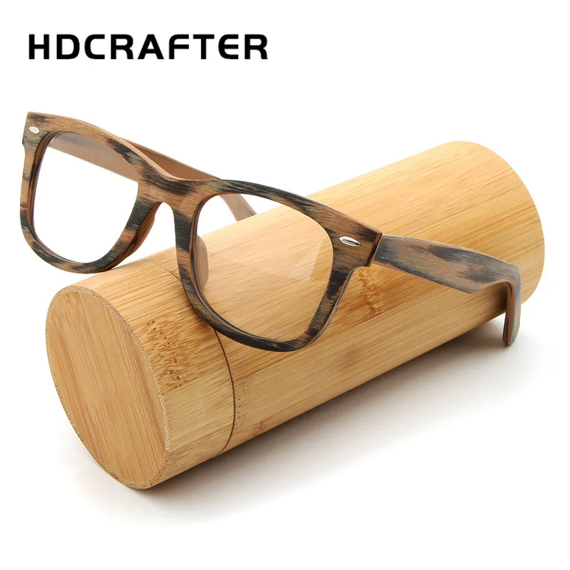 HDCRAFTER крупные деревянные простые очки оправа для очков при близорукости с