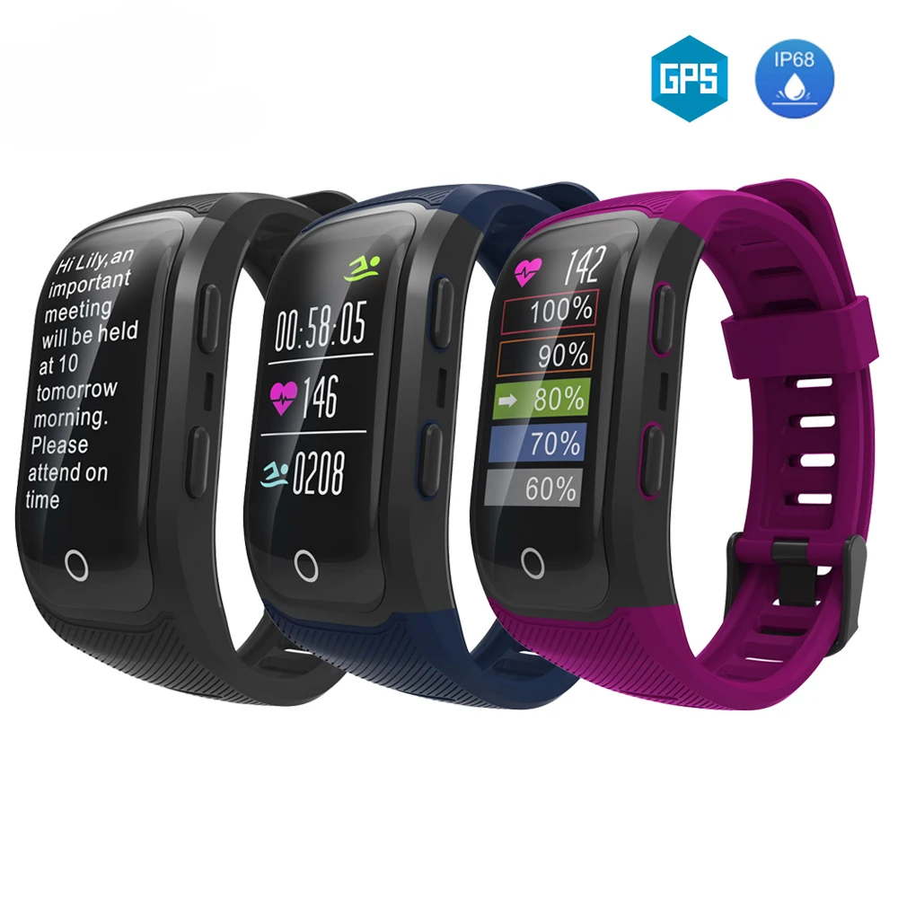 

S908S Color Screen Smart Wristband GDP Smart Step Counter Waterproof Sports Wristband For Android IOS
