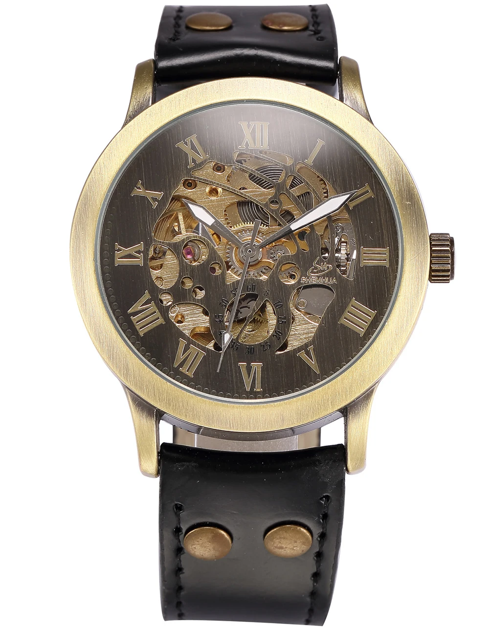 AUTOMATIC SKELETON WATCH MEN-BLACK 2