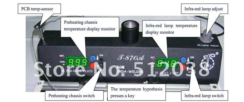 T-870A IRDA инфракрасный BGA SMT SMD ПАЯЛЬНАЯ СТАНЦИЯ сварщик