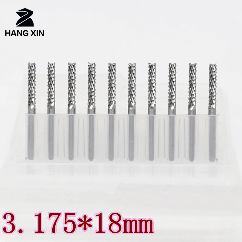 

10pcs/lot 3.175MM End Mills. Tungsten Carbide PCB End Mills. Precision Machining CNC, Plastic. Router Wood Bit Rotary Corn tools