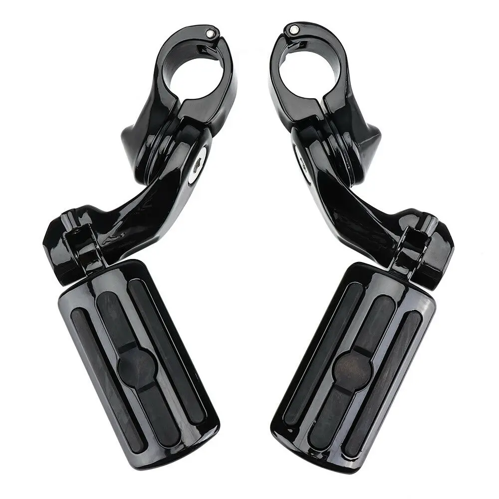 

Motorcycle Footrest for Electra Glide Road King Street Glide 1.25" Engine Guard Black