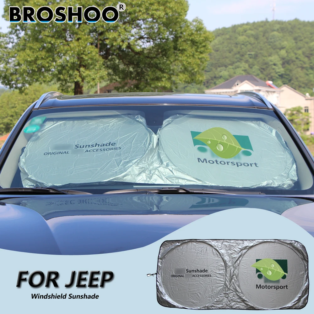 BROSHOO Car Windscreen Sunshade Front Window Sun Shade Windshield Visor