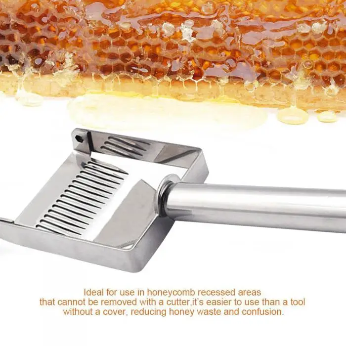 Недавно Нержавеющая сталь нож-скребок для пчеловодов вилка Пчеловодство вилка для распечатывания медовых сот лопаты