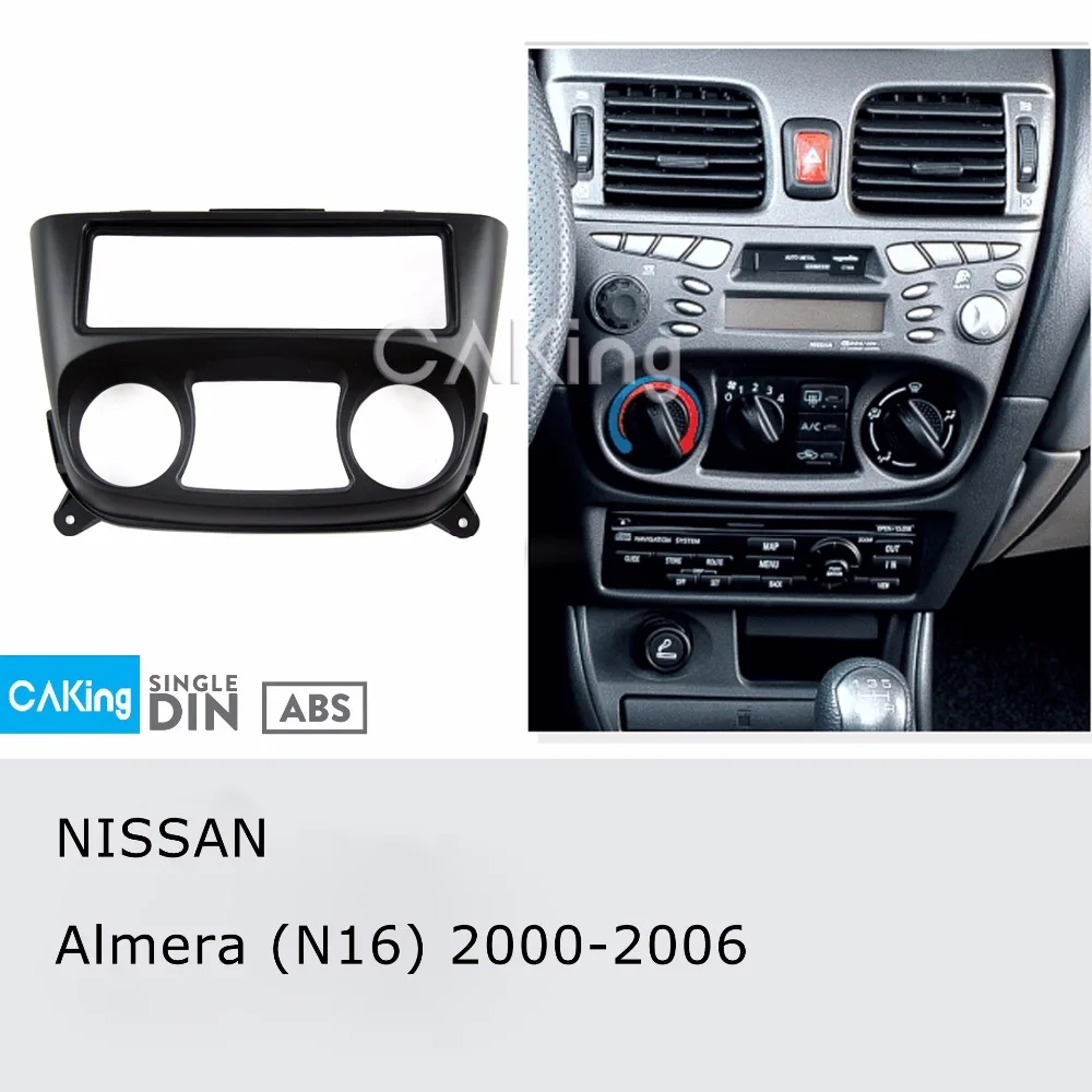 Автомобильный проигрыватель Радио панель для Nissan Almera(N16) 2000-2006 Dash Kit установка Монтажная пластина рамка адаптер Facia крышка отделка