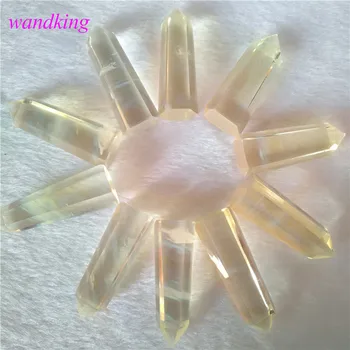 

(4cm) smelting yellow quartz crystal wand