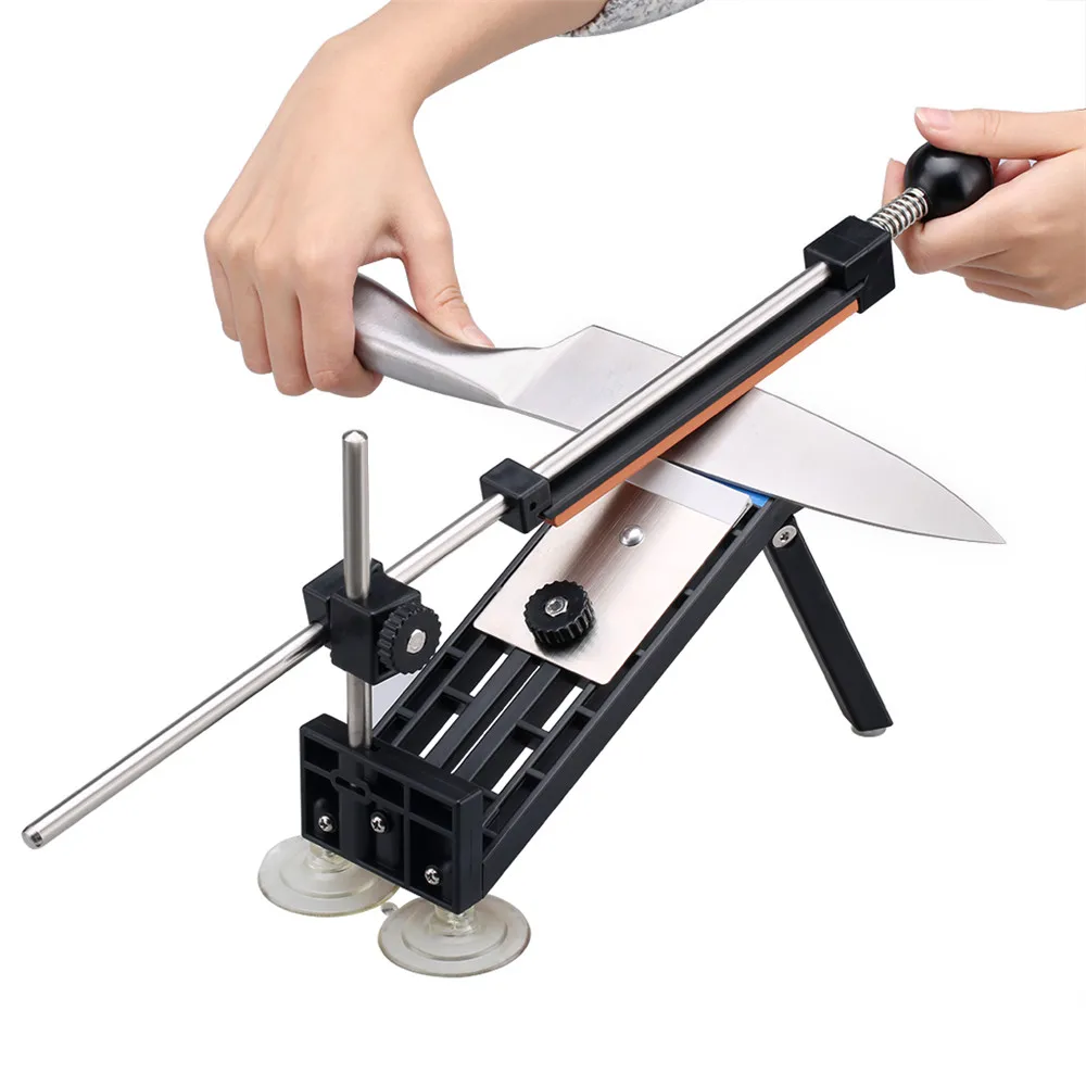 Ruixin Pro Knife Sharpener Update Professional Kitchen Knife Sharpener System 4pcs Whetstones Apex Edge Pro with Suction Cups 3
