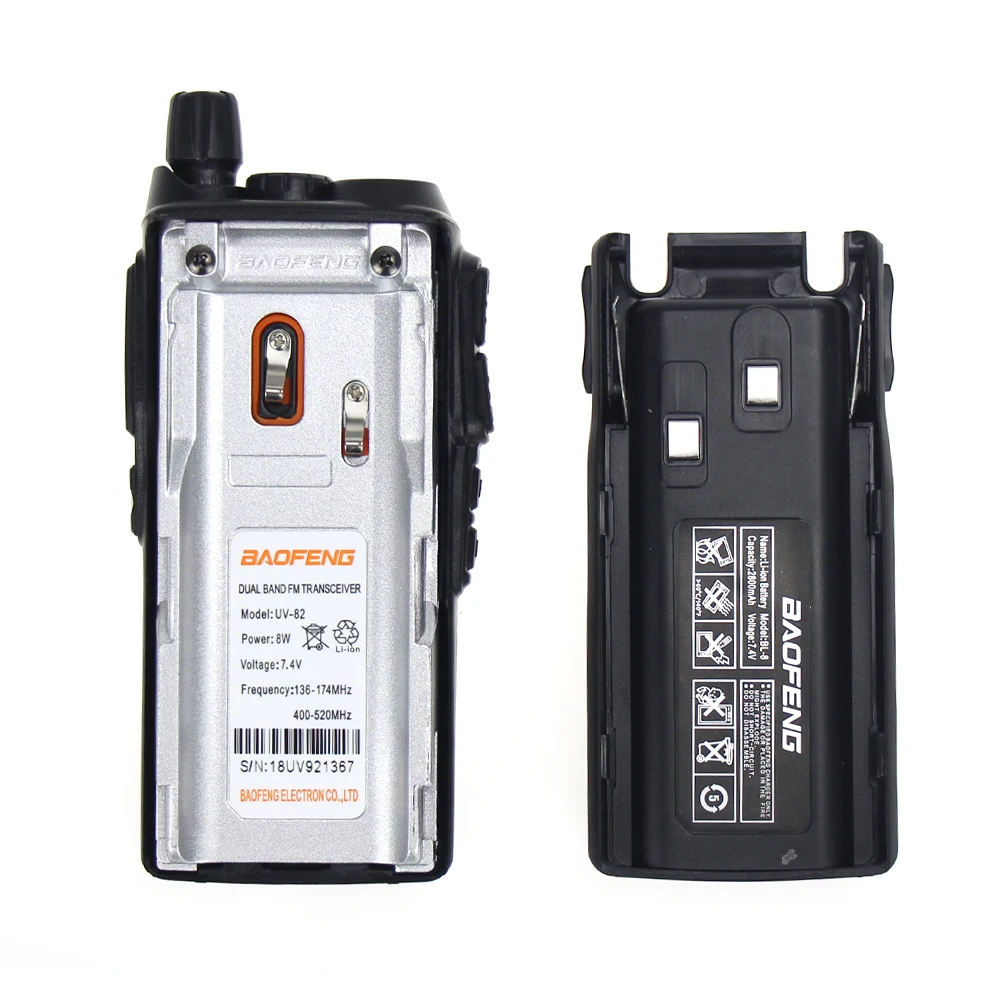 Baofeng UV 82 Двухдиапазонная рация VHF UHF 136 174 400 520MHZ 8W Дальность двухстороннее радио