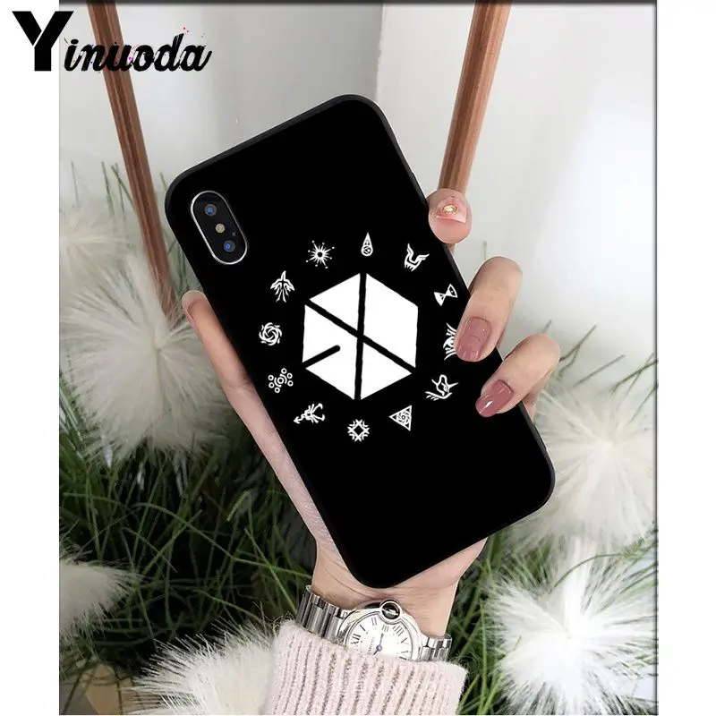 Yinuoda Kpop exo DIY красивые аксессуары для телефонов, чехол для Apple iPhone 8 7 6 6S Plus X XS MAX 5 5S SE XR Чехол для мобильного телефона s - Цвет: A13