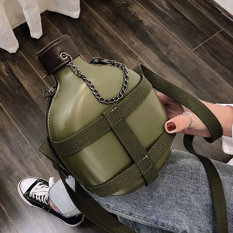 

Personality Kettle Style Pu Leather Casual Shoulder Bag Vintage Tote Crossbody Mini Messenger Bag Clutch Bag Women Purse Flap