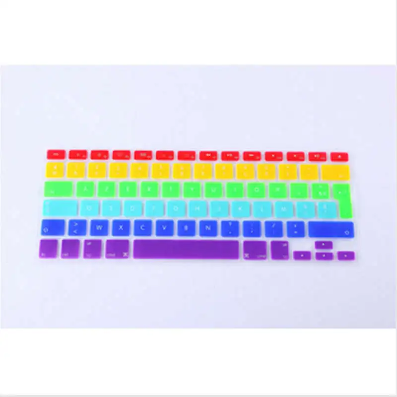 Радужная Французская клавиатура с раскладкой Защитная пленка для AZERTY 20 шт. Macbook Pro