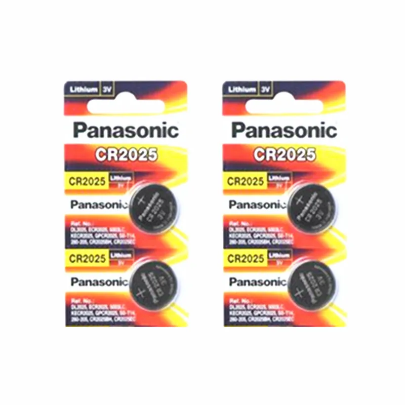 

4pc original PANASONIC Button Cell Battery CR2025 Watches 3V PANASONIC Control Toy Batteries