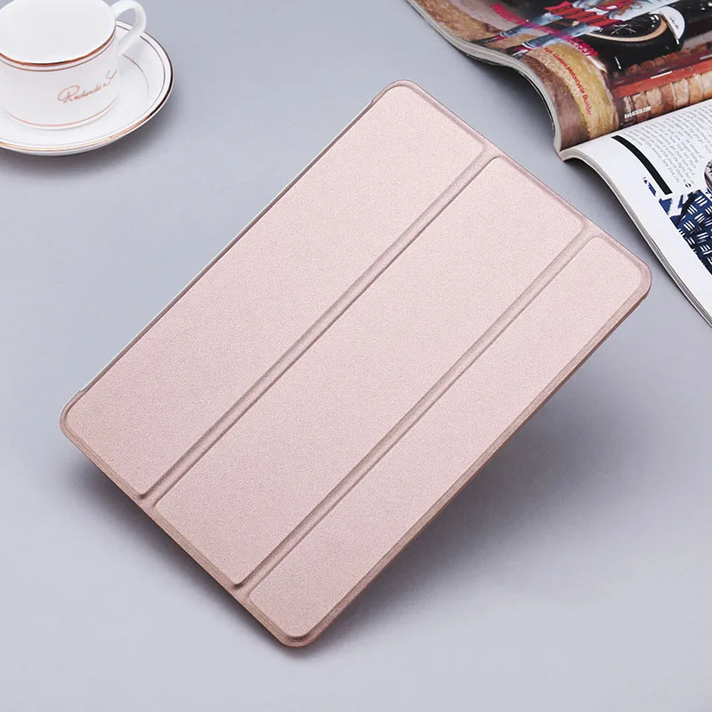 Для Apple Ipad Mini 1 2 3 кожаный мягкий чехол Ультратонкий умный флип-чехол противоударный ударопрочный пылезащитный чехол - Цвет: Rose gold