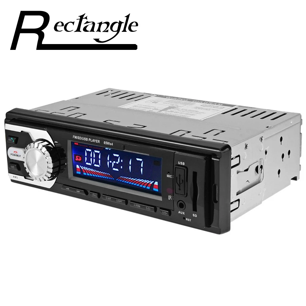 2016 Hot1 Профессиональный 12 В Car Audio Стерео FM Радио Bluetooth V2.0 USB SD Mp3-плеер AUX Mic громкой с