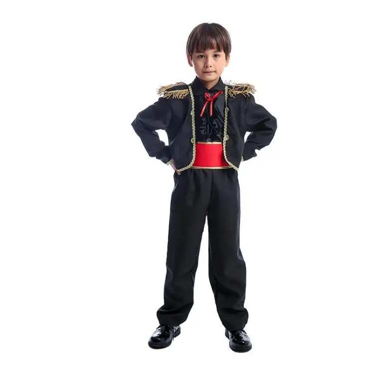 

high quality Purim Carnival Halloween Costumes Kids Children Spanish Matador Cosplay Spain Bullfighter Costume for Boy Boys