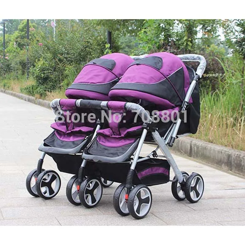 Baby carriage, High quality twins stroller,double seat stroller, shock