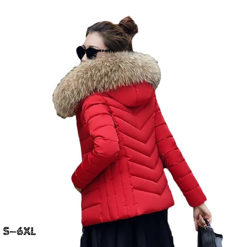 short women's down jacket