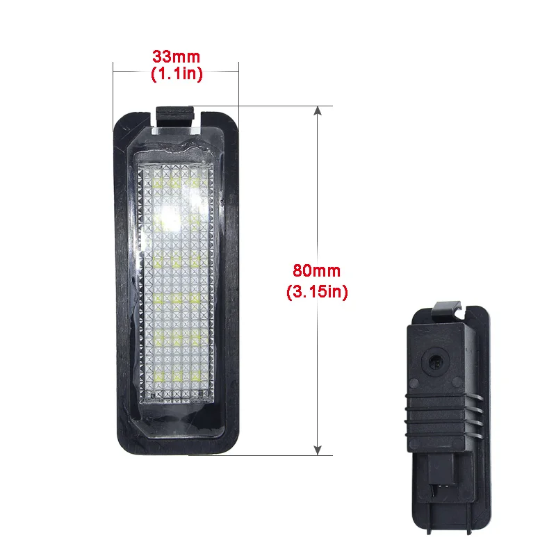 LED CANBUS License Plate Lights For 06-10 Volkswagen New Beetle ;09-14 CC ;07-14 EOS ;99-15 GOLF GTI MK4 MK5 MK6 Number Lights