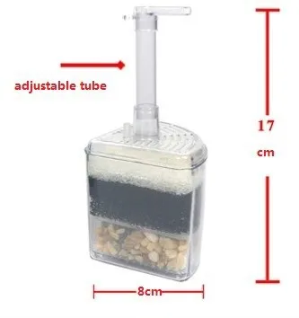 XY-2008 аквариумный насос с воздушным приводом Био Угловой фильтр Губка Фрай Бетта