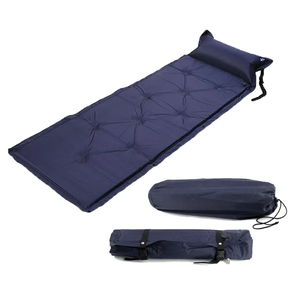 Открытый походный коврик складной Самонадувающийся воздушный матрас коврик для сна Автоматический Надувной влагостойкий тент коврик с подушкой воздух