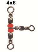 

1000pcs Cheap Barrel triple swivels style C 6*8