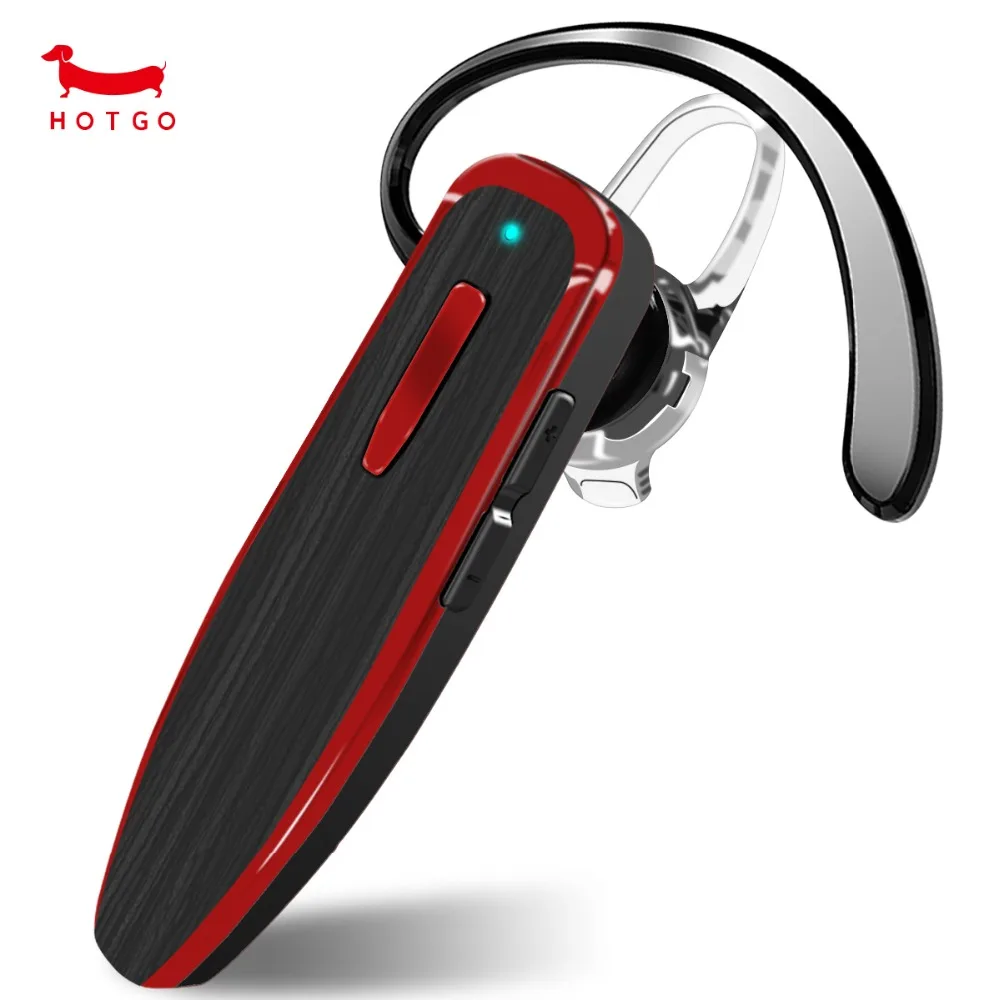 

HOTGO Bluetooth Headset With Noise Cancelling Mic Wireless Earbuds With Hands-free Call Earpiece For IOS and Android Cell Phones