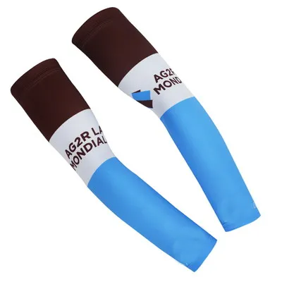 

2018 2019 AG2R PRO TEAM 2 COLORS CYCLING JERSEY ARM WARMERS SUN UV PROTECTION ONE PAIR SZIE XS-4XL