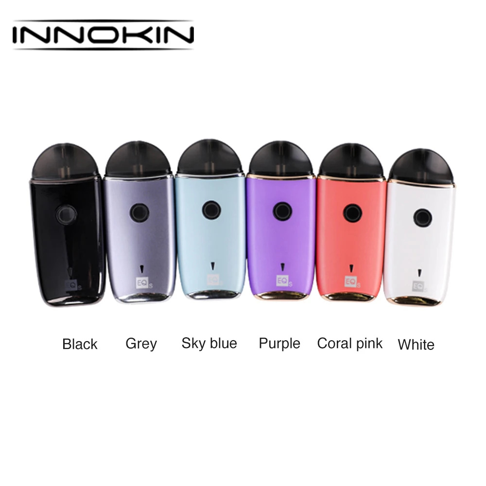 Innokin EQs Pod Starter Kit 800 мАч встроенный аккумулятор с 2 мл картриджем и Plex3D новая сетчатая катушка для MTL Vape vs Innokin TC Kit